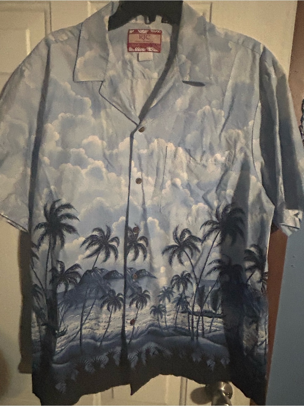 RJC Hawaiian Men's Short Sleeve Button Down XL Tropical Shirt Made In Hawaii